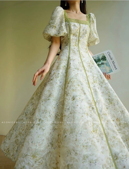 Aconiconi ｜ Sage Romance Summer Dress