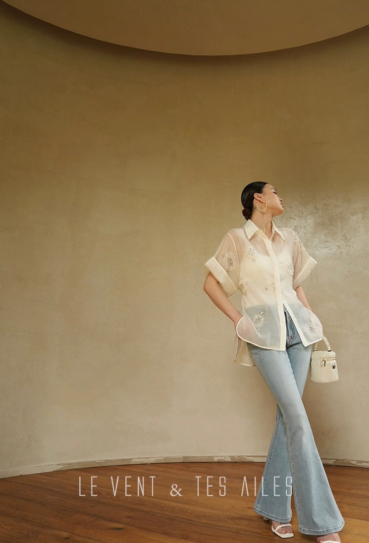 LE VENT & TES AILES | Étoile Blanche Elegant Skirt Set