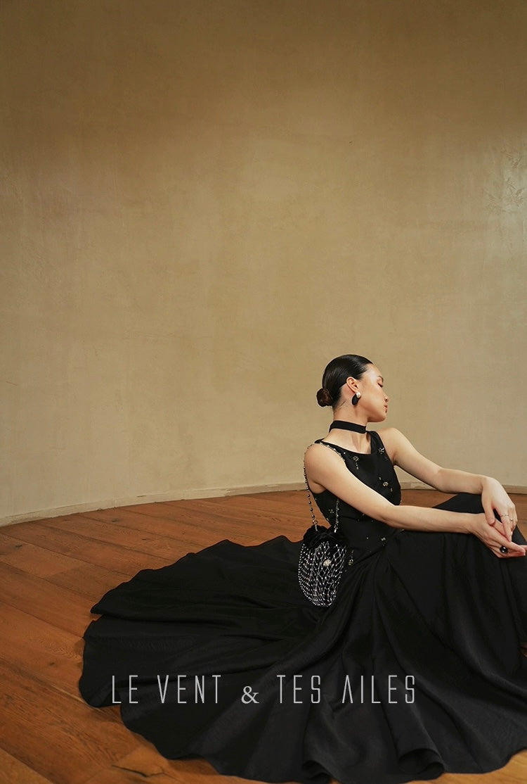 LE VENT & TES AILES | Noir Désir Evening Dress