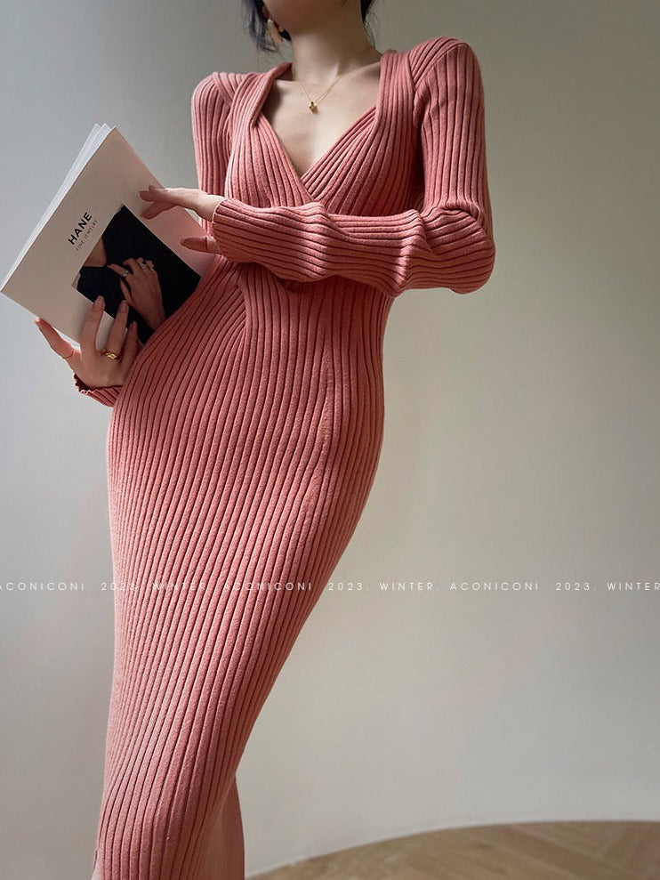 Aconiconi | Light Dream Elegant Knitted Dress