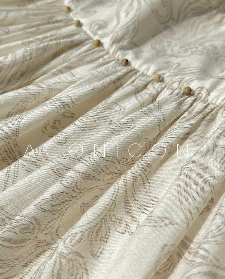 Aconiconi｜Lila Luxe Retro Style Summer Dress