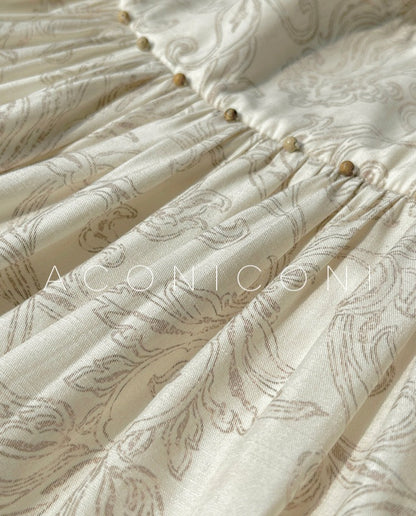 Aconiconi｜Lila Luxe Retro Style Summer Dress