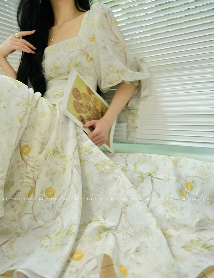 Aconiconi | Wisteria Drift Flowy Summer Dress