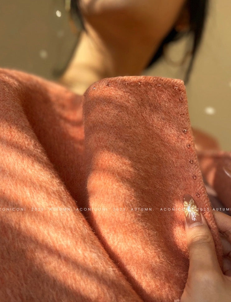 Aconiconi |  Night Twilight Wool Autumn Skirt Suit