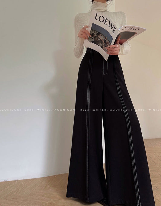 Aconiconi｜Vintage Wide Leg Pants