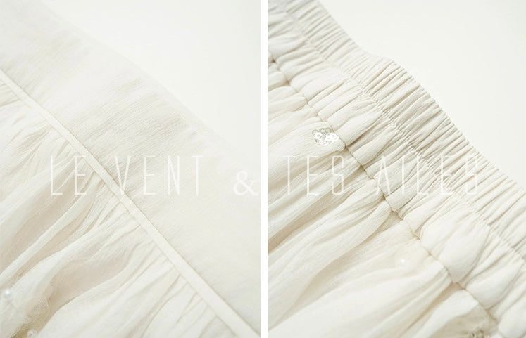 LE VENT & TES AILES | Étoile Blanche Elegant Skirt Set