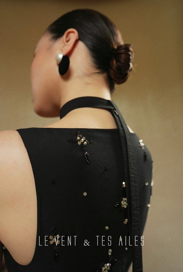 LE VENT & TES AILES | Noir Désir Evening Dress