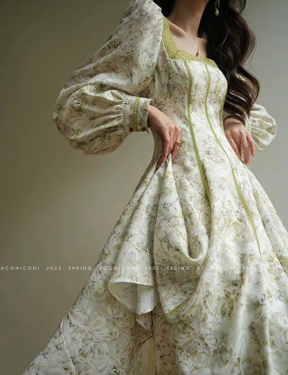 Aconiconi ｜ Sage Romance Summer Dress