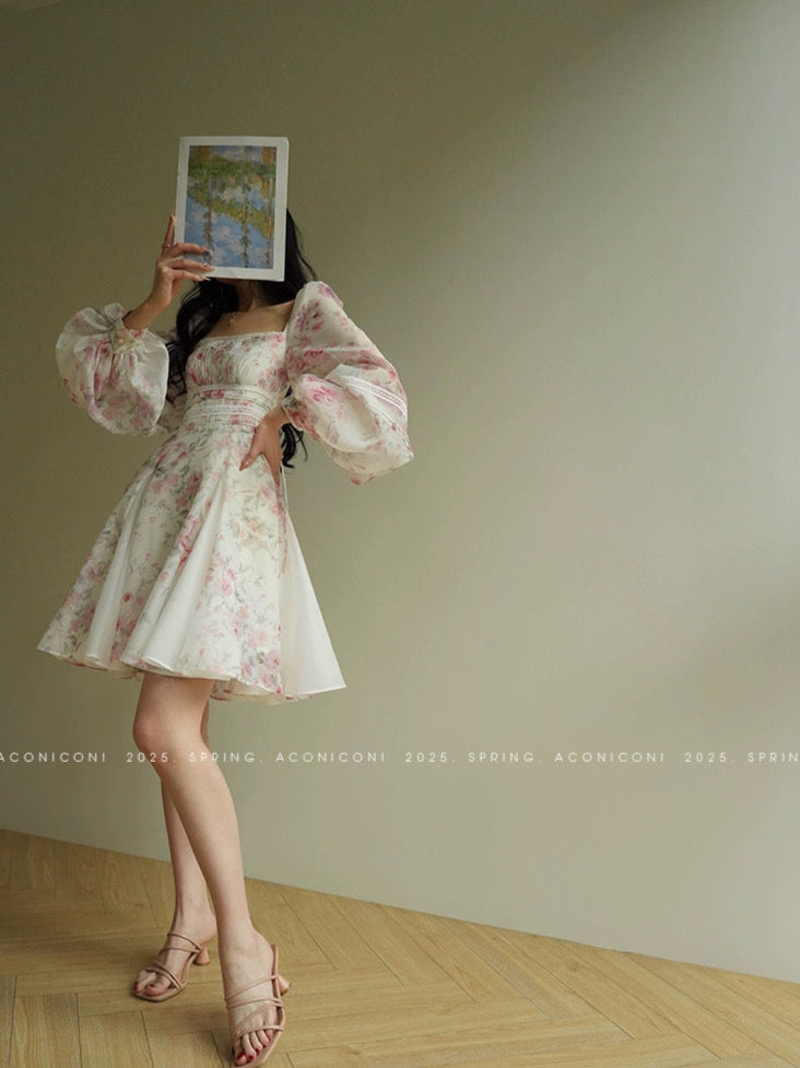 Aconiconi ｜Sweet Amelie Short Dress