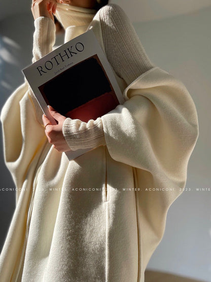 Aconiconi | Elegant  Wool Coat & Dress  Set