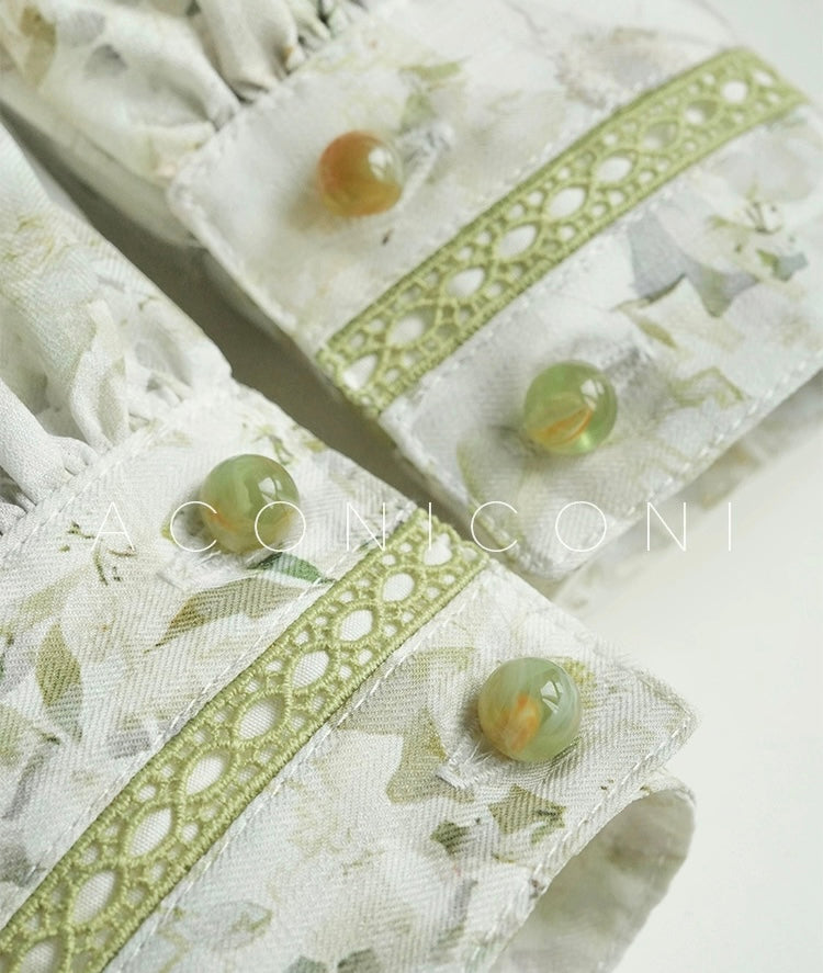 Aconiconi ｜ Sage Romance Summer Dress