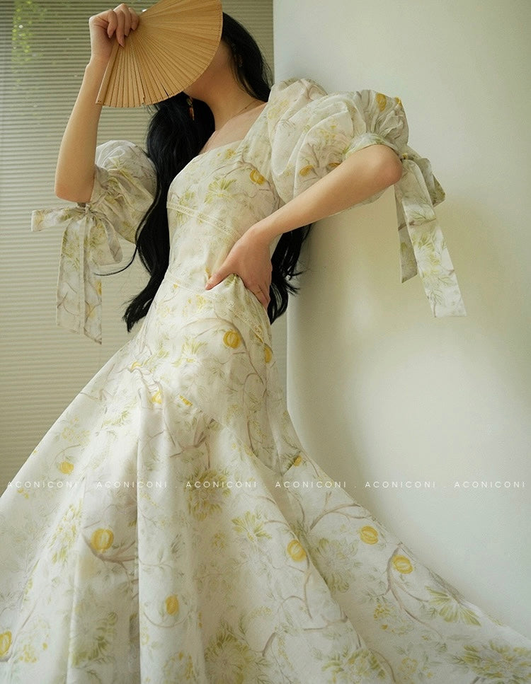 Aconiconi | Wisteria Drift Flowy Summer Dress