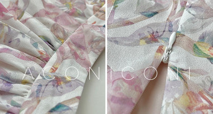 Aconiconi｜Crape Myrtle Floral Feminine Suit