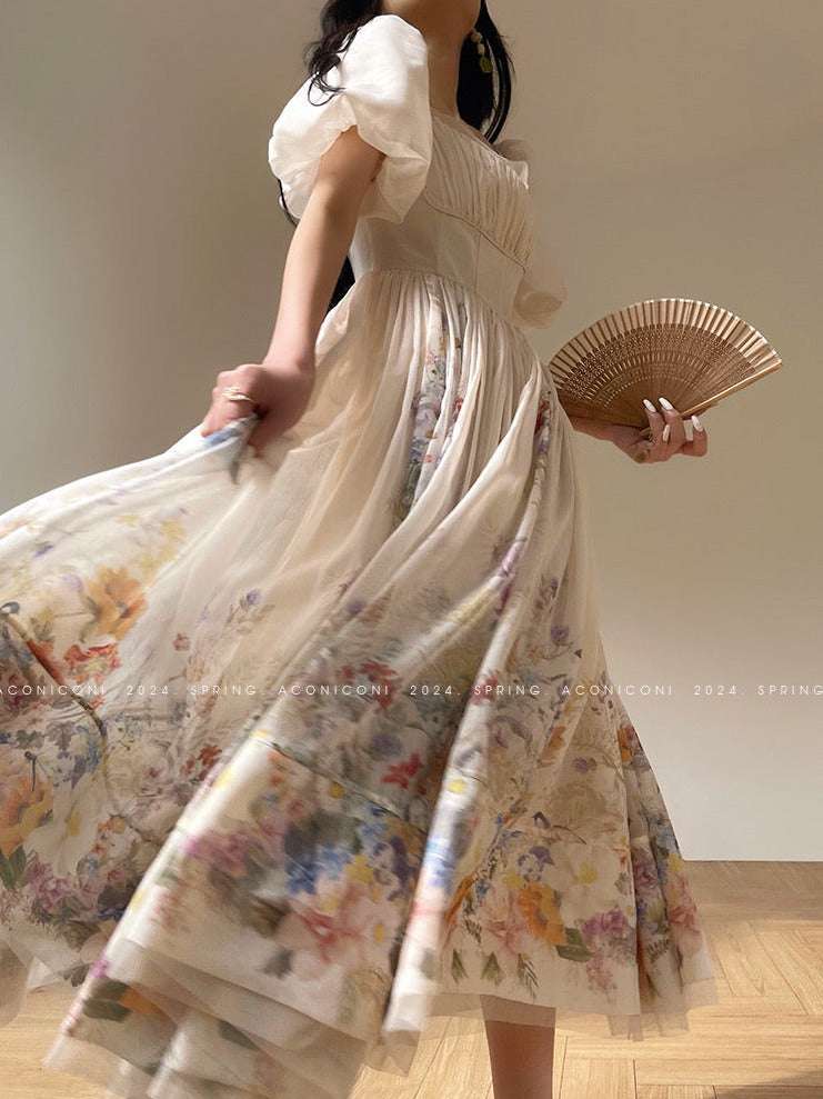 Aconiconi｜Florentia Long Princess Skirt Summer Dress