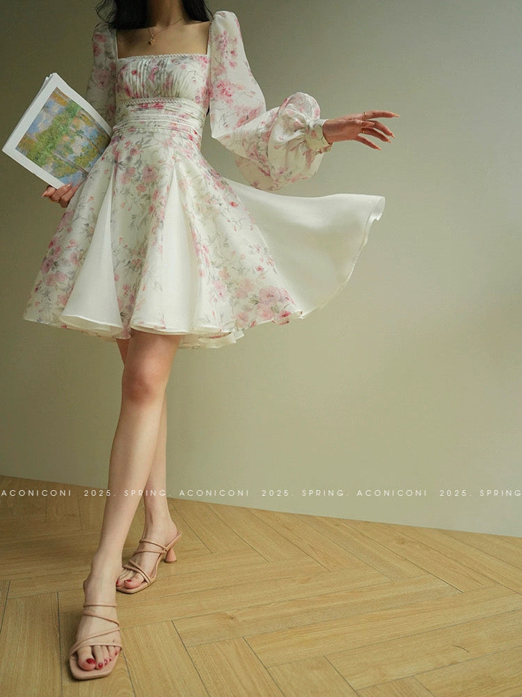 Aconiconi ｜Sweet Amelie Short Dress