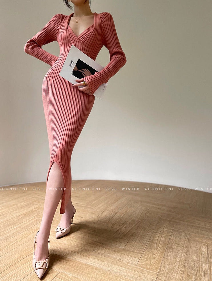 Aconiconi | Light Dream Elegant Knitted Dress