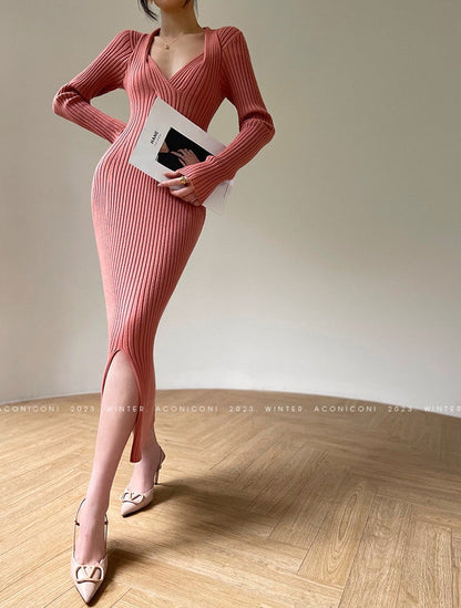 Aconiconi | Light Dream Elegant Knitted Dress