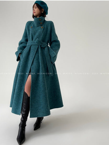 Aconiconi｜Lanyu Bay Long Wool Coat