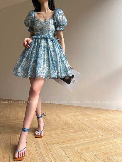 Aconiconi｜Blue Ocean Whisper fairy Dress