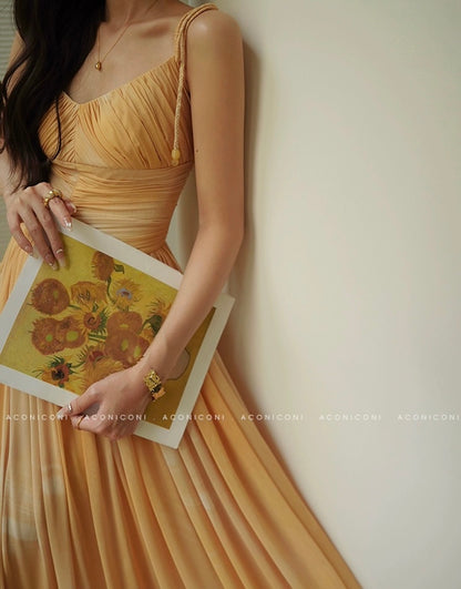 Aconiconi | Saffron Bloom Summer Dress