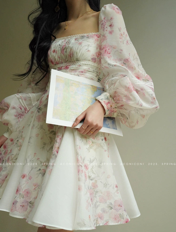 Aconiconi ｜Sweet Amelie Short Dress