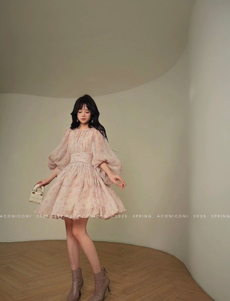 Aconiconi | Blush Reverie Short Dress