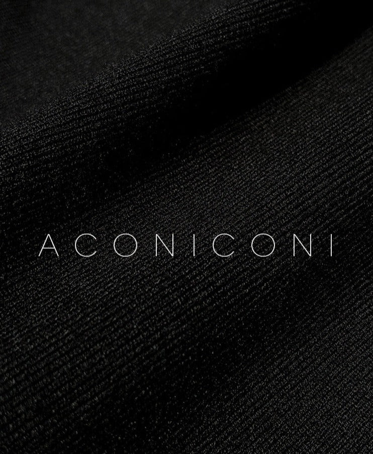 Aconiconi | Dark Night Rose Elegant Slim Fit Dress