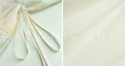 Aconiconi | Honeydew Glow Flowy Dress