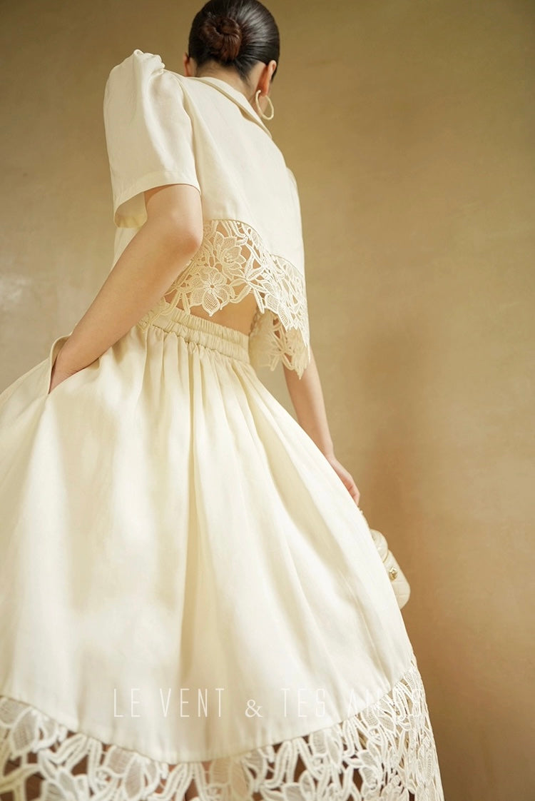 LE VENT & TES AILES | Swan Embrace Skirt Set