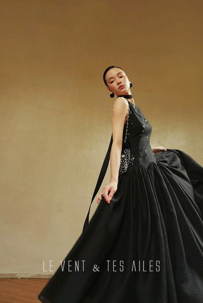 LE VENT & TES AILES | Noir Désir Evening Dress