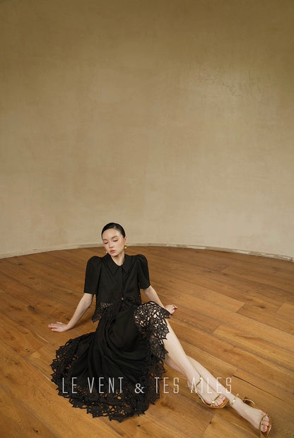 LE VENT & TES AILES | Swan Embrace Skirt Set