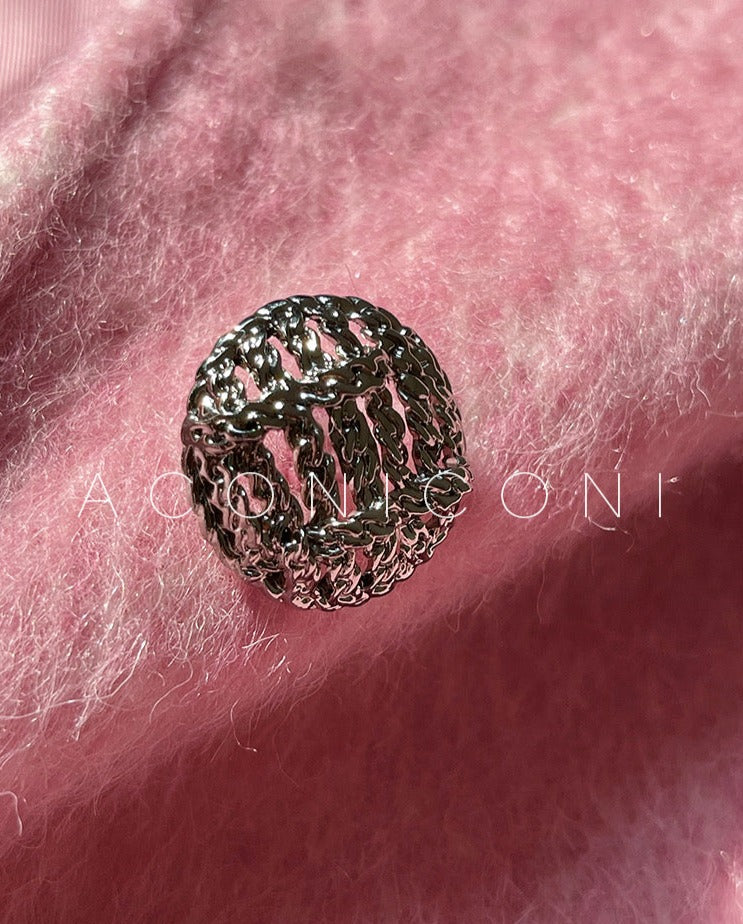 Aconiconi｜Inkstone Retro Stand Collar Wool Coat