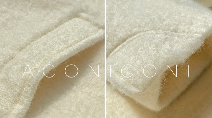 Aconiconi | Whispering Snow Angel Winter Short Wool Coat