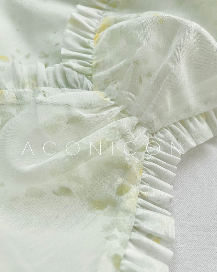 Aconiconi｜Tea Break Fairy Off Shoulder Dress