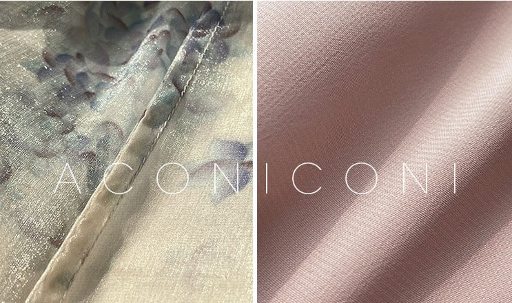 Aconiconi｜Flower Brocade Evening Smoke Broken Flower Fairy Dress