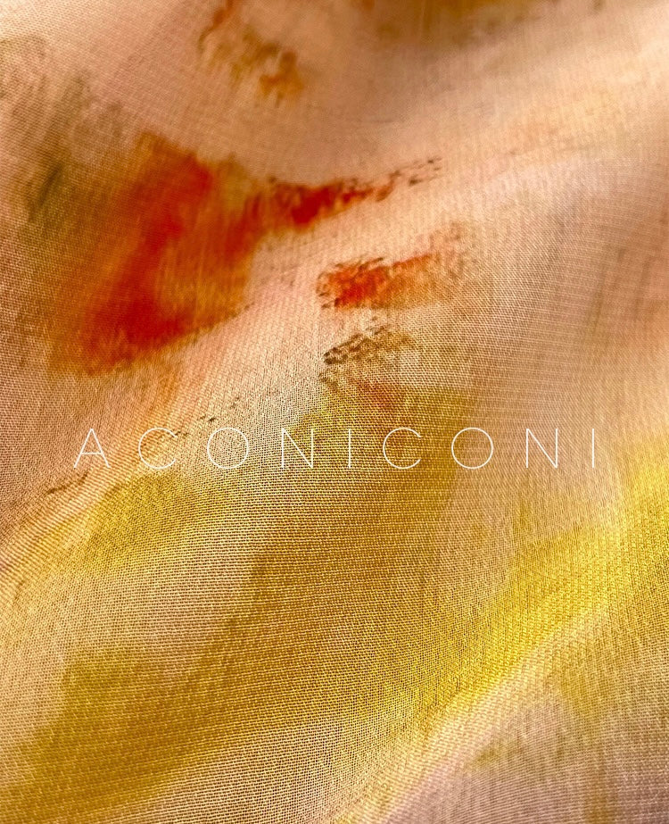 Aconiconi｜Floating Painting Summer Suspender Dress