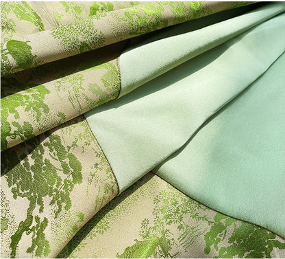 ReVe | New Chinese-Style Dark Pattern Jacquard Phoenix Satin Dress