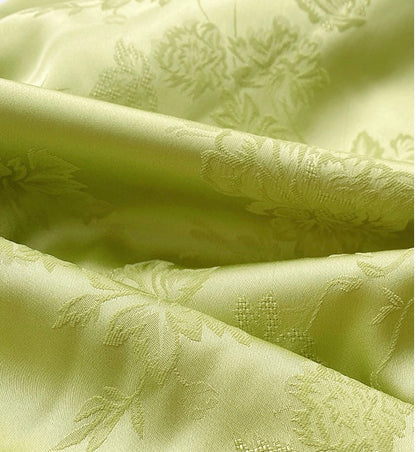 ReVe | Oriental Dark Pattern Peony Jacquard Phoenix Satin Suspender Dress