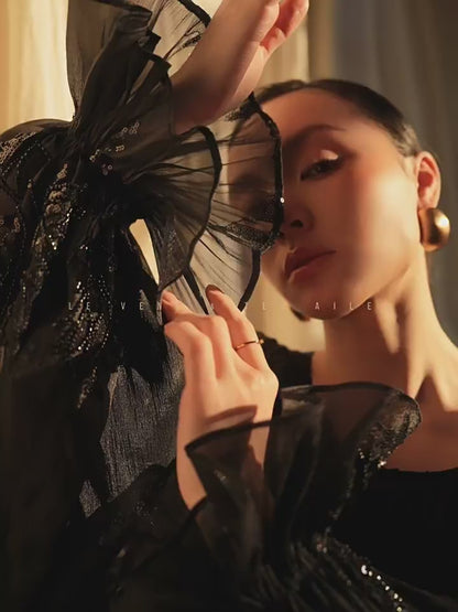 LE VENT & TES AILES | Isabella Noire Evening Dress