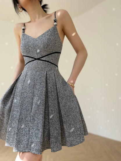 Aconiconi｜Kawashima Girl Elegant Temperament Dress Suit Sling Long Dress