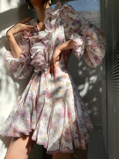 Aconiconi｜Crape Myrtle Floral Feminine Suit