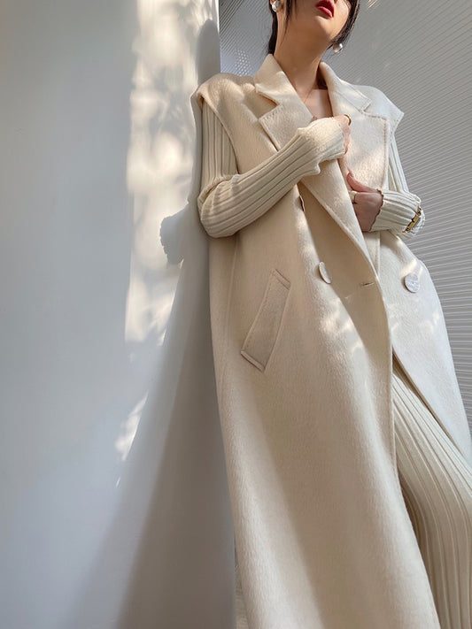 Aconiconi｜Fench long Wool Coat