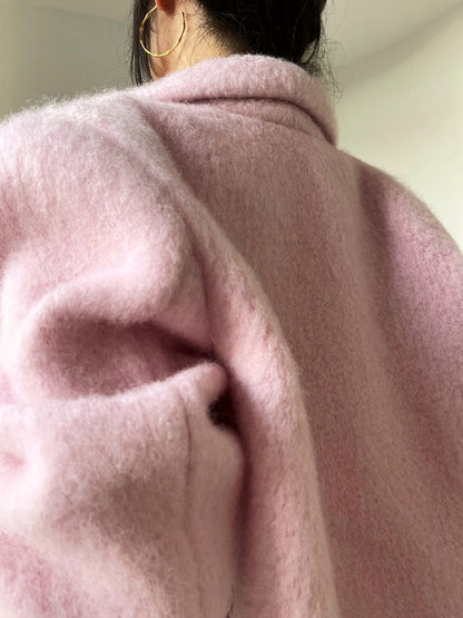 Aconiconi｜Sweet Peach Women's Wool Coat