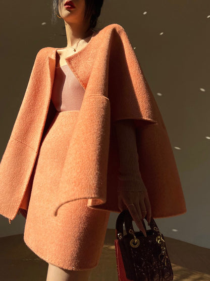 Aconiconi |  Night Twilight Wool Autumn Skirt Suit