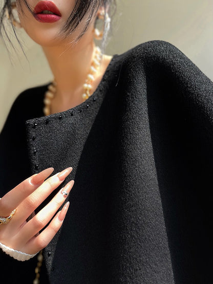 Aconiconi |  Night Twilight Wool Autumn Skirt Suit