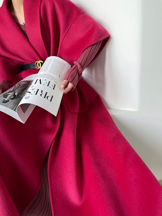 Aconiconi | Ebony 100% Australian wool double-sided winter coat