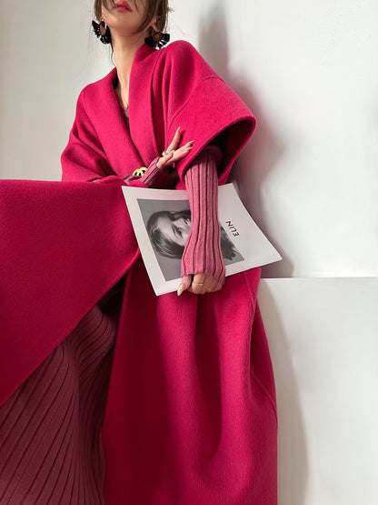 Aconiconi | Ebony 100% Australian wool double-sided winter coat