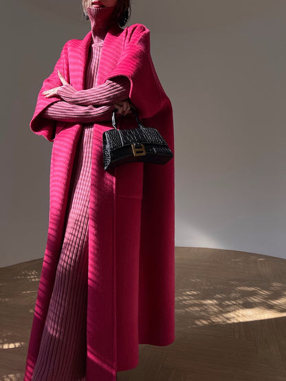 Aconiconi | Ebony 100% Australian wool double-sided winter coat