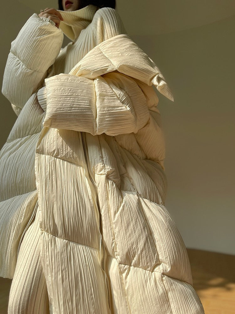 Aconiconi｜Winter Stand Collar Down Jacket Warm Quilt