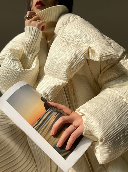 Aconiconi｜Winter Stand Collar Down Jacket Warm Quilt